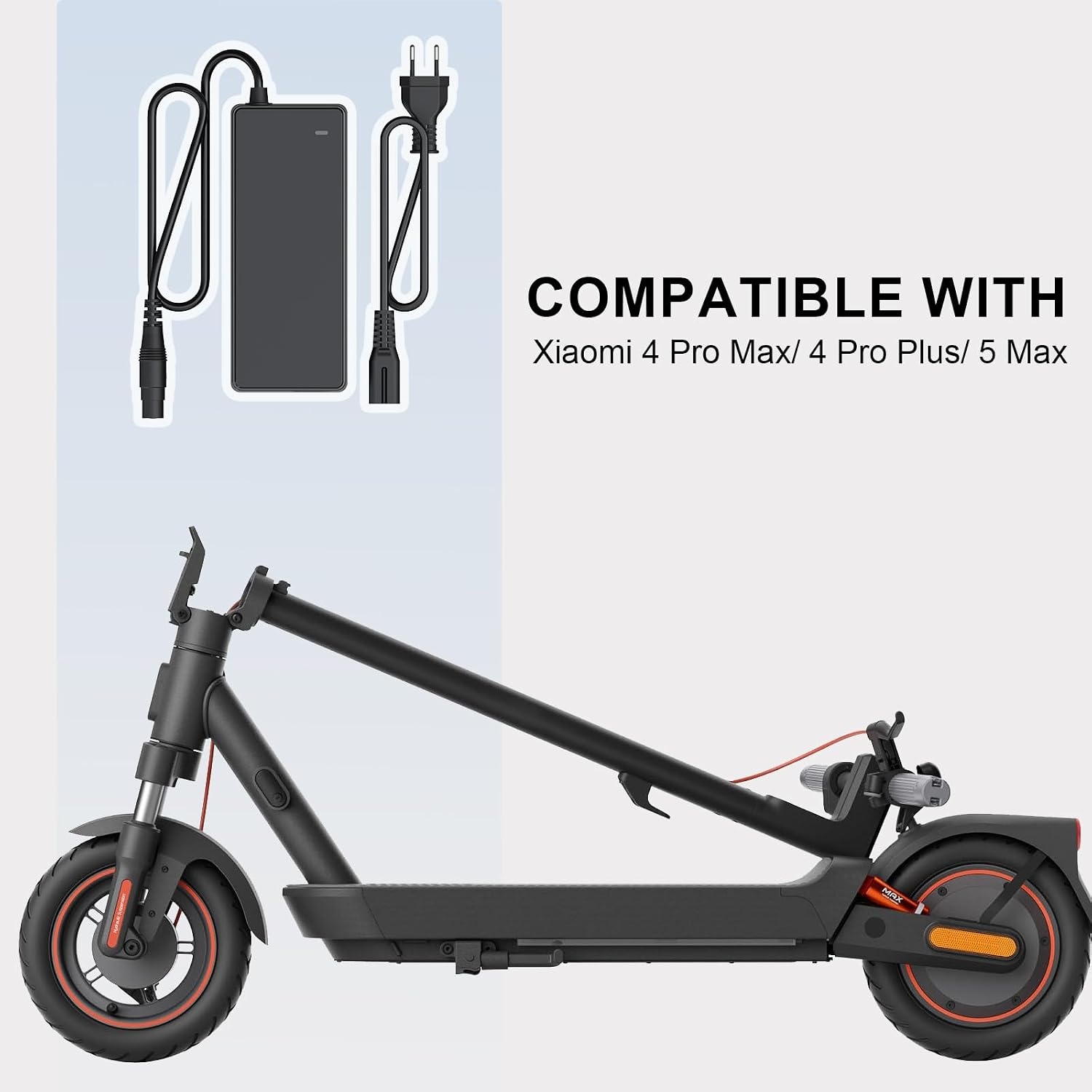 Mezelon 54.6V 2A Snellader voor Xiaomi 4 Pro Max, 4 Pro Plus, 5 Max en Ninebot ZT3 Pro