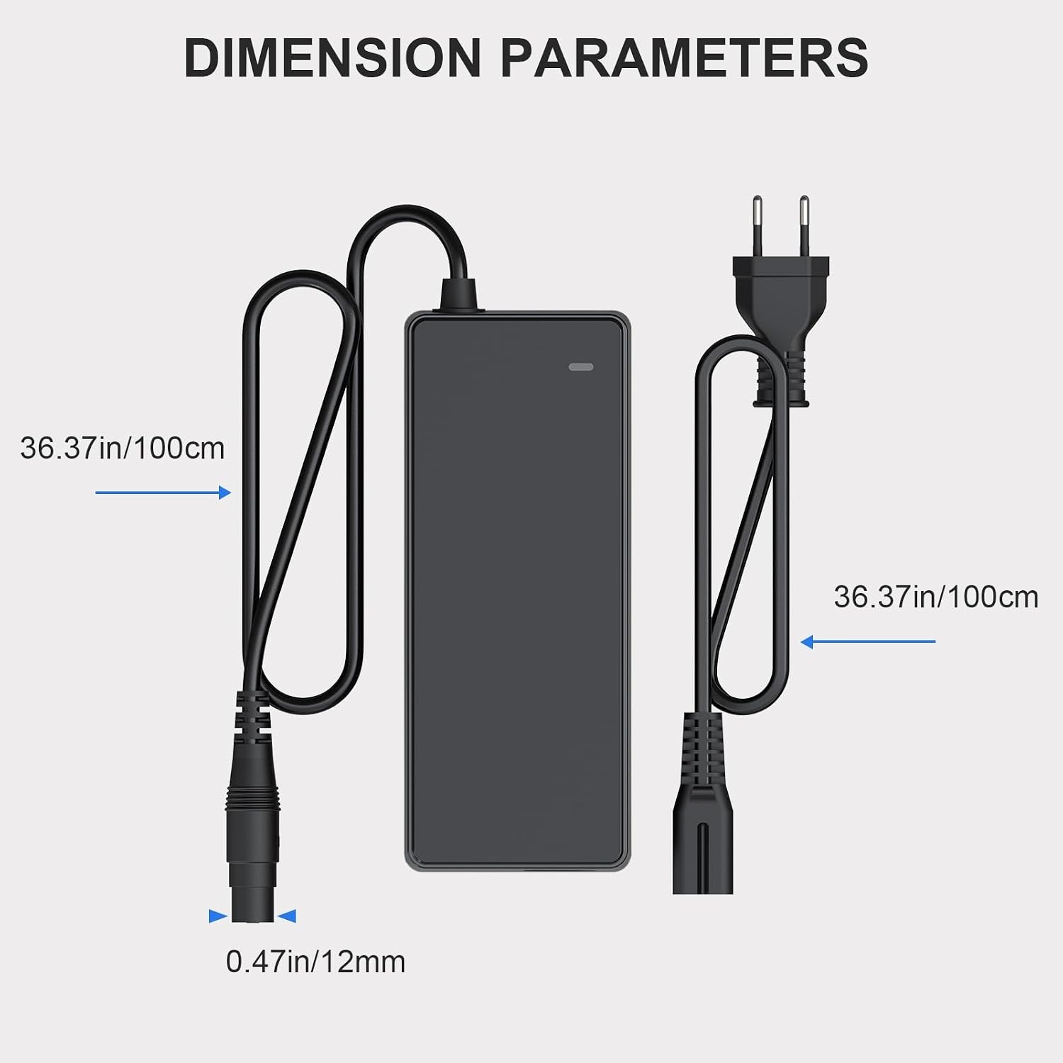 Mezelon 54.6V 2A Snellader voor Xiaomi 4 Pro Max, 4 Pro Plus, 5 Max en Ninebot ZT3 Pro