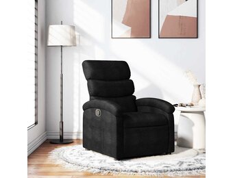 vidaXL Fauteuil verstelbaar stof zwart