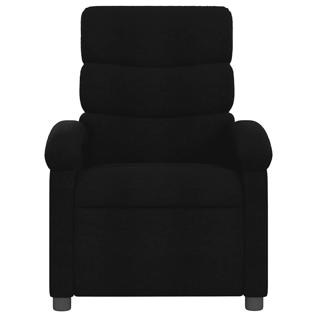 vidaXL Fauteuil verstelbaar stof zwart