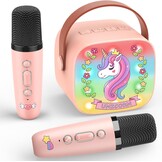 Karaoke Machine Kinderen met 2 Microfoons & Bluetooth - 71% Korting!