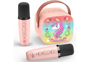 Karaoke Machine Kinderen: 2 Microfoons & Eenhoorn Design (63% Korting)