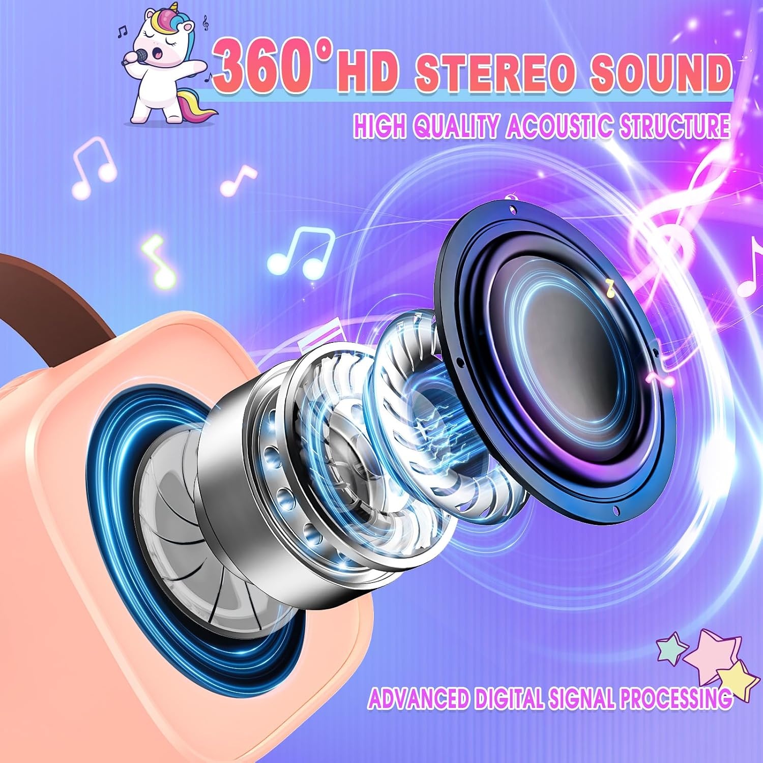 Karaoke Machine Kinderen met 2 Microfoons & Bluetooth - 71% Korting!