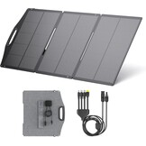 BigBlue 150W Portable Solar Panel ETFE, Foldable Solar Modules N-Type 20.8V/9.23A With Standard, IP68 Waterproof, Portable Solar Charger With 5 Connection Types For Charging Stations, Camping, Motorhomes - Maat 150W