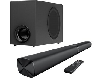 Soundbar 110W met Subwoofer: 3D Surround, Bluetooth 5.3 - 35% Korting