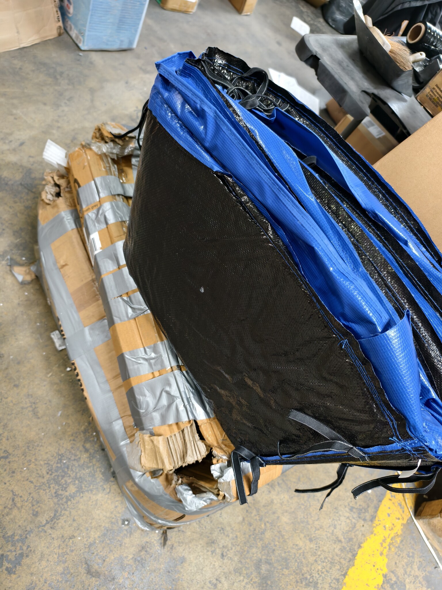Trampoline Rand Blauw 244-252 cm (8 ft) - 53% Korting!
