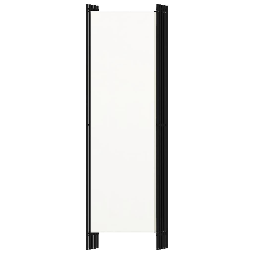 vidaXL Kamerscherm 5 Panelen 250x180cm Wit - 33% Korting