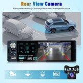 1 DIN Autoradio 4.1 inch met Bluetooth, Touchscreen, FM/AM/RDS en Achteruitrijcamera