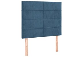Hoofdborden Set Donkerblauw Fluweel 2 st. 100x5x78/88 cm - 46% Korting!