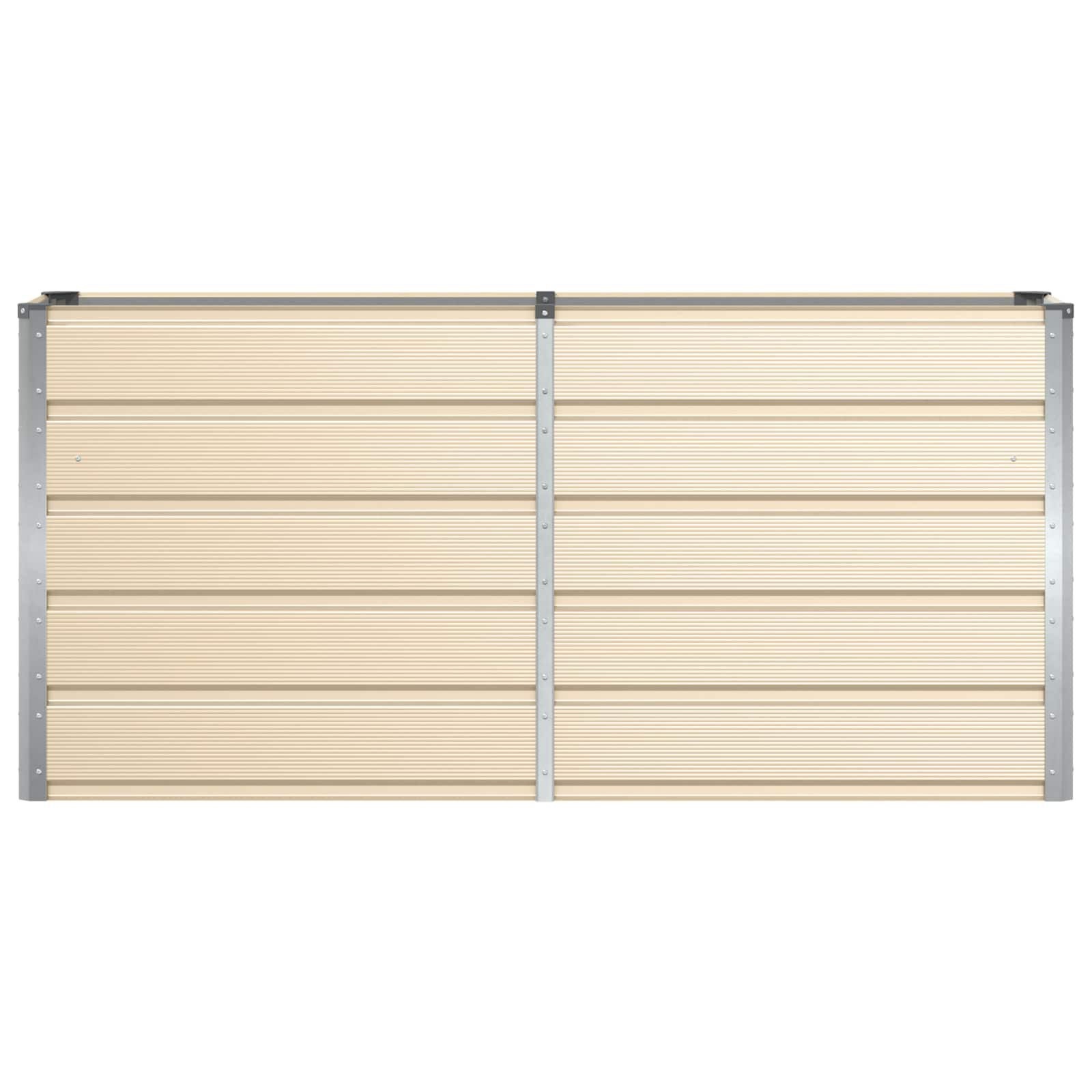 VidaXL Plantenbak Ivoor 160x40x75cm Staal - 34% Korting!