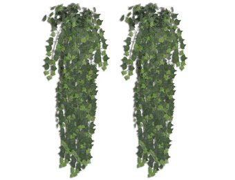 Set van 2 Kunstklimopstruiken - 90 cm Groen - 34% Korting