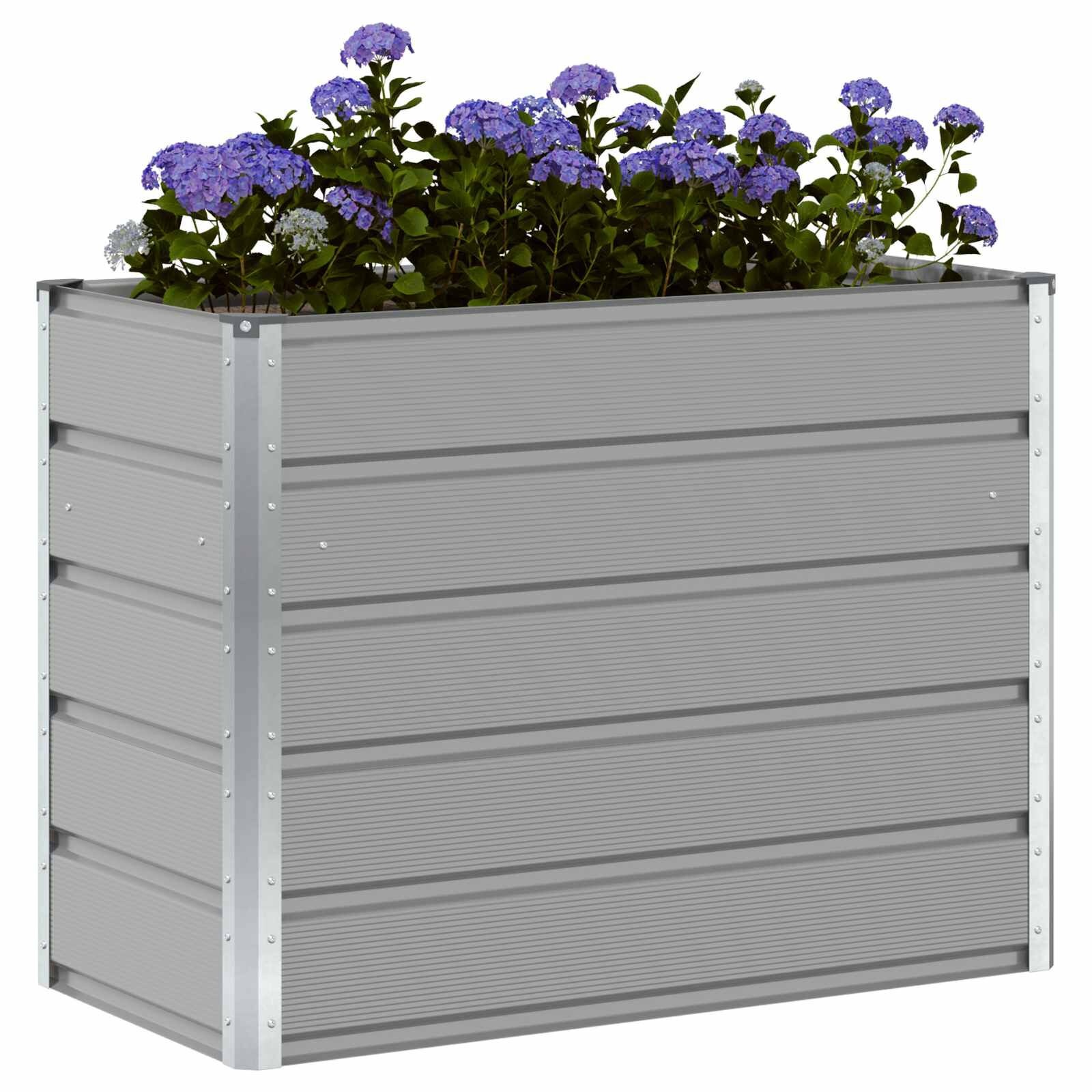 Lichtgrijze Plantenbak 480x50x45cm (Gegalvaniseerd Staal) - 53% Korting!