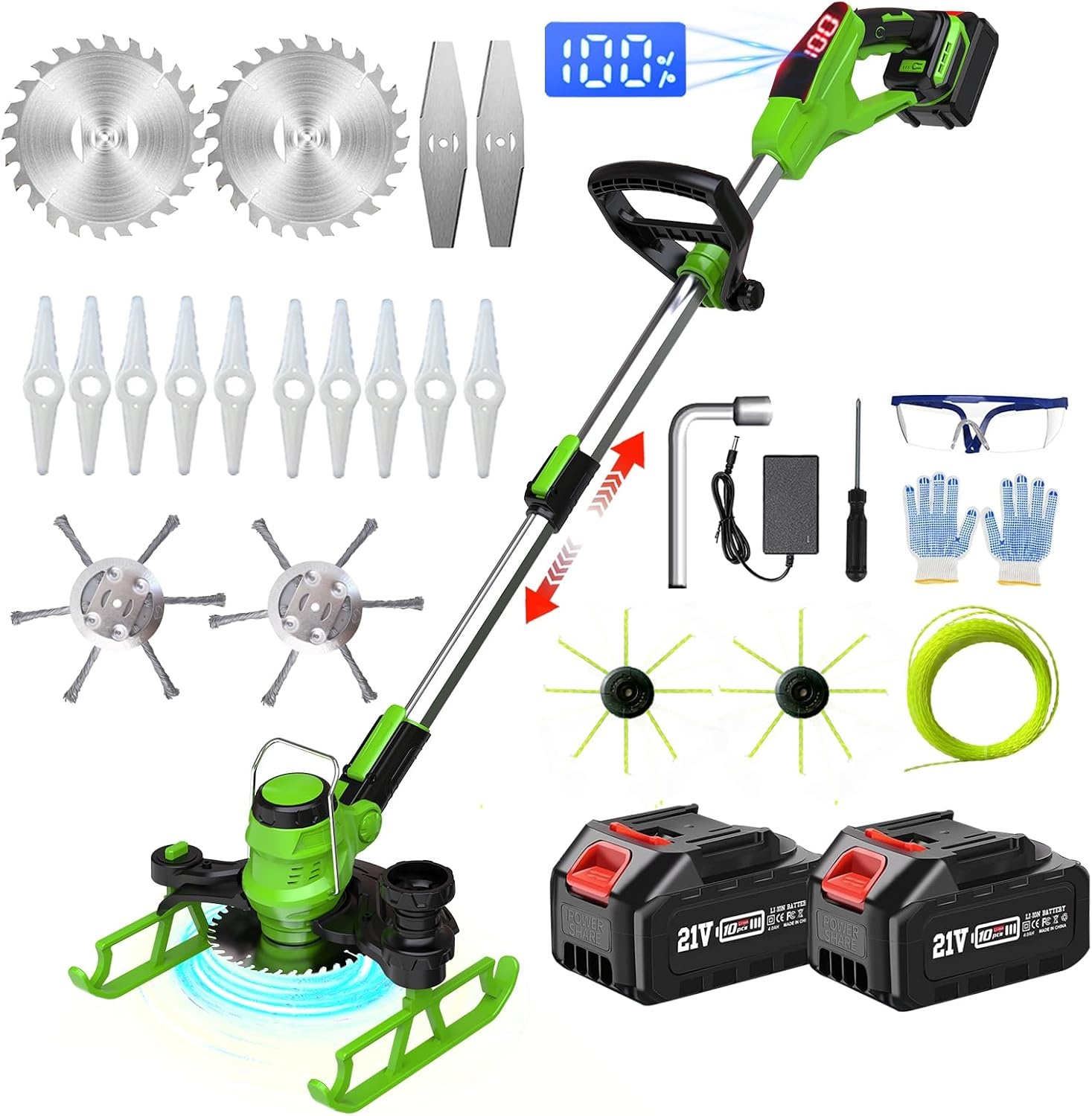 5-in-1 Accu Grastrimmer met Makita-accu compatibiliteit | 58% Korting