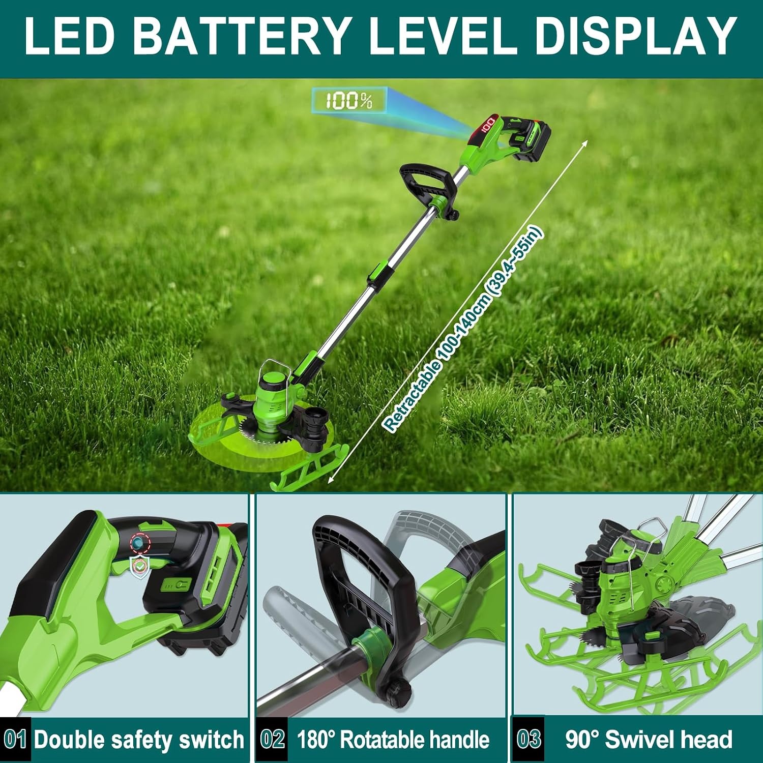 5-in-1 Accu Grastrimmer met Makita-accu compatibiliteit | 58% Korting