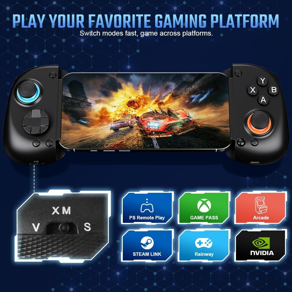 Mobiele Gamecontroller met Hall Effect Joysticks - 33% Korting