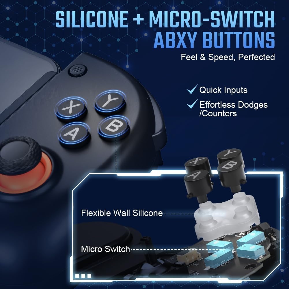 Mobiele Gamecontroller met Hall Effect Joysticks - 33% Korting