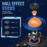 Mobiele Gamecontroller met Hall Effect Joysticks - 33% Korting