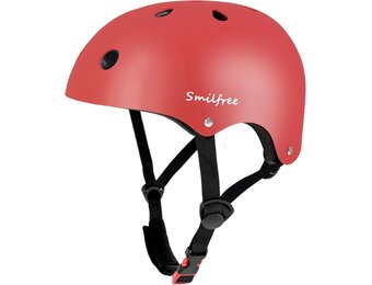 Smilfree Kinderhelm en Skaterhelm - Maat S - Rood