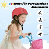 Rode Kinder Skaterhelm/Fietshelm Maat S (48-54cm) | EN1078 Gecertificeerd | 56% Korting