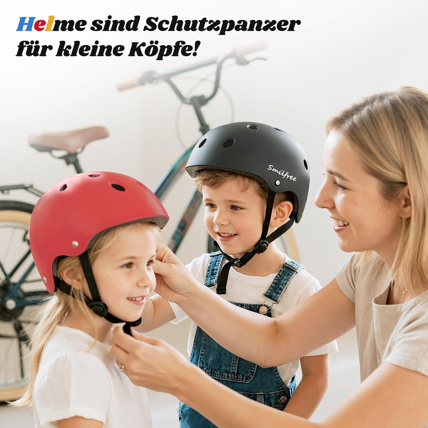 Rode Kinder Skaterhelm/Fietshelm Maat S (48-54cm) | EN1078 Gecertificeerd | 56% Korting