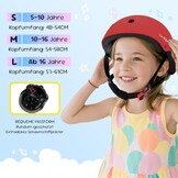 Rode Kinder Skaterhelm/Fietshelm Maat S (48-54cm) | EN1078 Gecertificeerd | 56% Korting