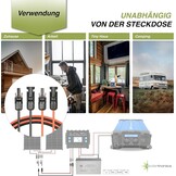 Solartronics Solar Verlengkabel Rood/Zwart 2 x 5 meter