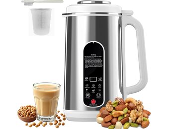 JAOGAUS Plantaardige Melkmachine 1200 ml - Roestvrij Staal