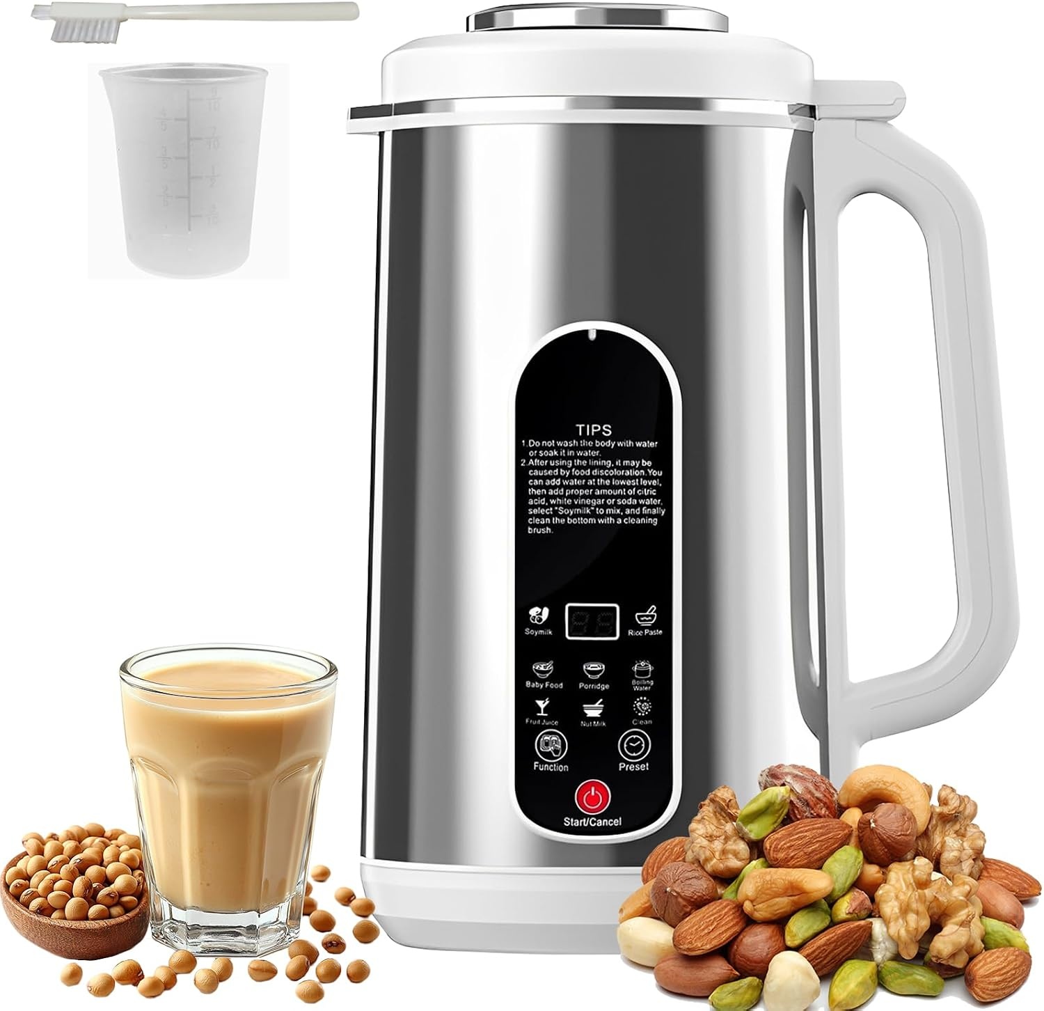 JAOGAUS Plantaardige Melkmachine 1200 ml - Roestvrij Staal