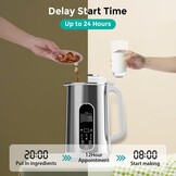 JAOGAUS Plantaardige Melkmachine 1200 ml - Roestvrij Staal