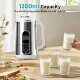 JAOGAUS Plantaardige Melkmachine 1200 ml - Roestvrij Staal