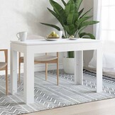 vidaXL Eettafel 120x60 cm Wit - 34% Korting!