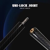 OKHEALING Koolstofvezel Biljartkeu - 13,8mm, 1/3 Verlenging, 112cm - 35% Korting