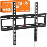 TV Muurbeugel 26-55 inch Zwart | Super Plat (25mm) | 60kg