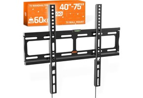 Platte TV Muurbeugel 26-55" | 60kg Max | Zwart | -54% Korting