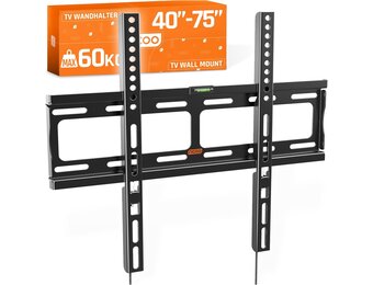 RICOO TV Muurbeugel F0244 Zwart - Super Plat (26-55 inch) met 33% Korting