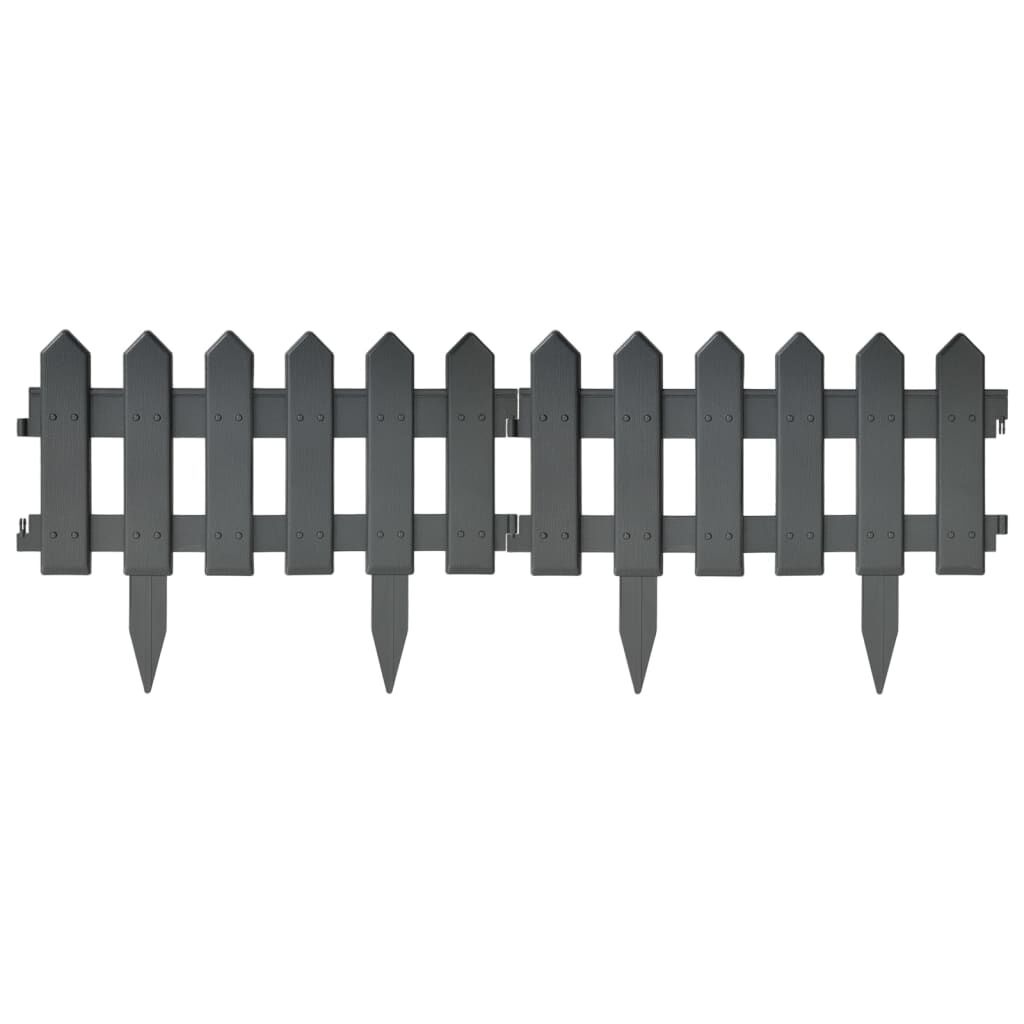 Gazonranden 25 Stuks (10m) - Antraciet PP