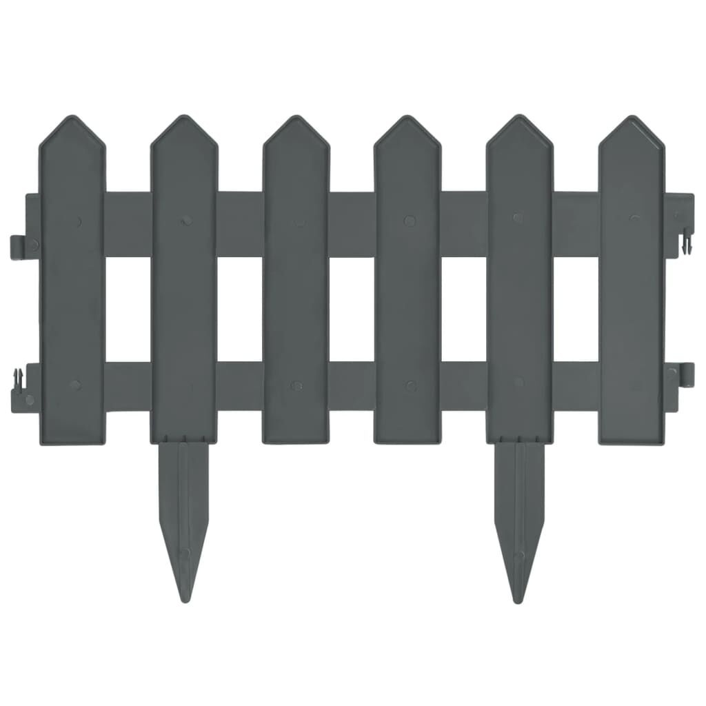 Gazonranden 25 Stuks (10m) - Antraciet PP