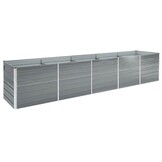 Verhoogde Plantenbak 400x80x77 cm Staal Grijs - 35% Korting!