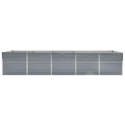 Verhoogde Plantenbak 400x80x77 cm Staal Grijs - 35% Korting!