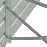 Verhoogde Plantenbak 400x80x77 cm Staal Grijs - 35% Korting!