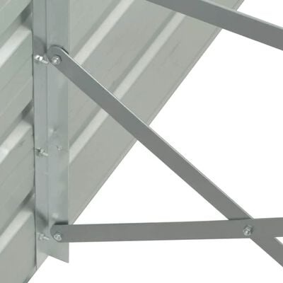 Verhoogde Plantenbak 400x80x77 cm Staal Grijs - 35% Korting!