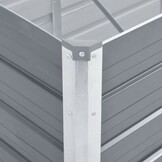 Verhoogde Plantenbak 400x80x77 cm Staal Grijs - 35% Korting!
