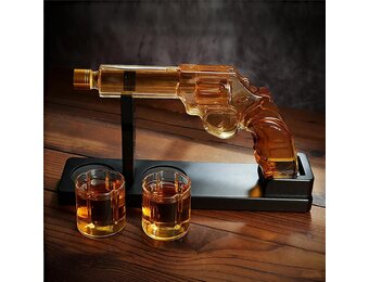 Whisky Decanteer Set met Glazen - Uniek Cadeau - 34% Korting
