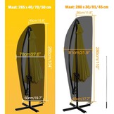 Waterdichte Parasolhoes Reinalin - 265cm - Zwart met Korting