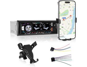 1-DIN Autoradio met Bluetooth & Telefoonhouder - 52% Korting!