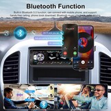 1-DIN Autoradio met Bluetooth & Telefoonhouder - 52% Korting!