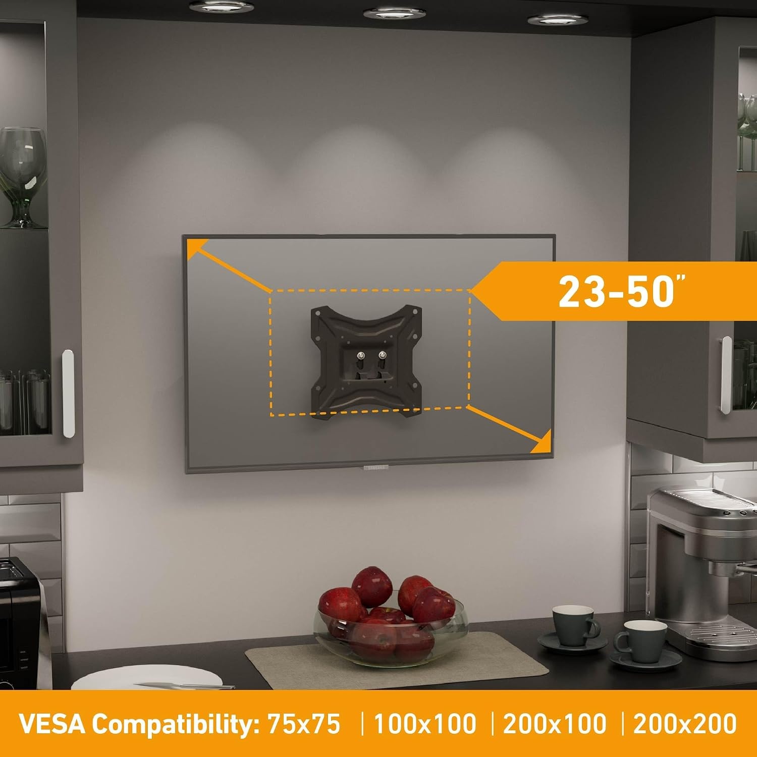 TV Muurbeugel - 23-50 Inch - Plat & Laag Profiel - 57% Korting
