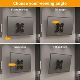 Kantel- & Draaibare TV Muurbeugel D-Line 23-50" | 32% Korting
