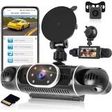 Dashcam 1080p met 4 Camera's & WiFi - 34% Korting