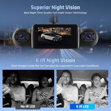 Dashcam 1080p met 4 Camera's & WiFi - 34% Korting